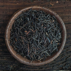 Hojas de té negro Darjeeling
