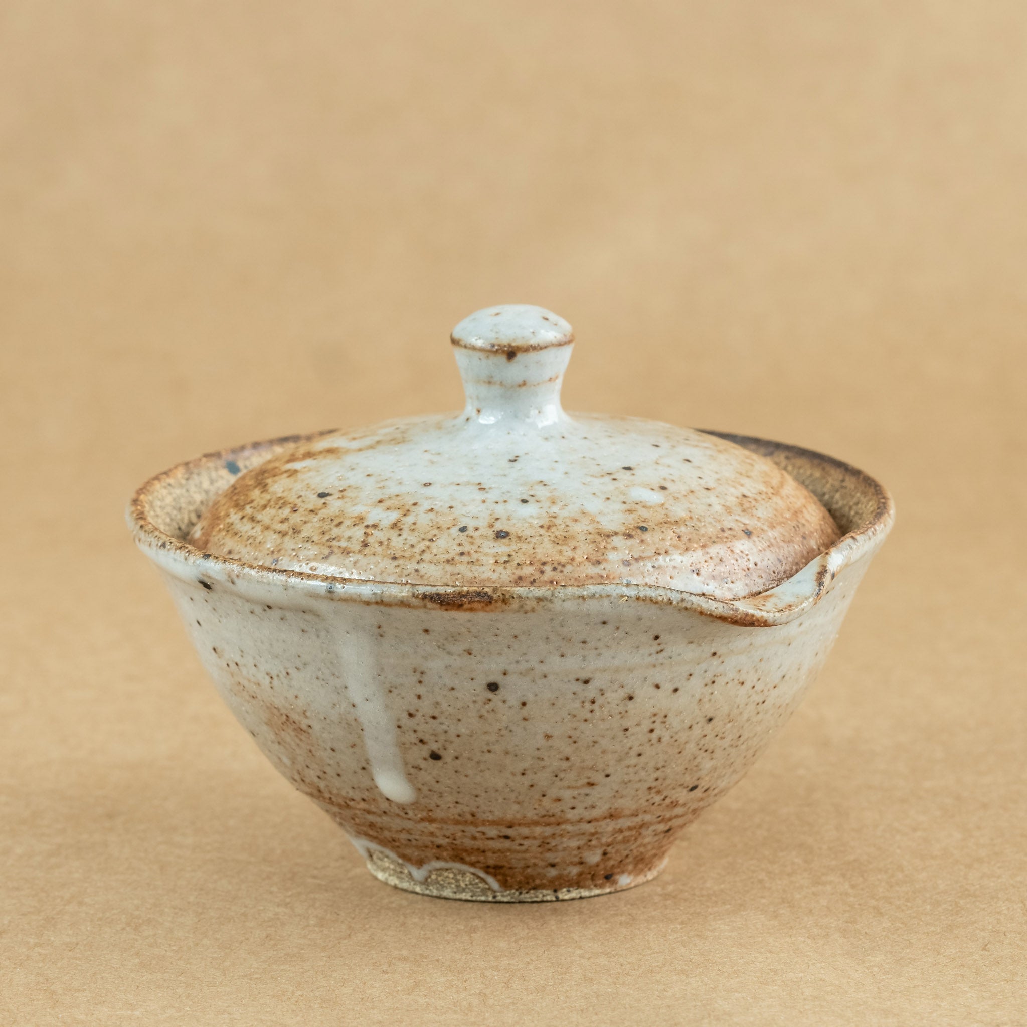 Shiboridashi de gres: Shiboridashi de gres, una pieza única para preparar y servir té de manera tradicional.