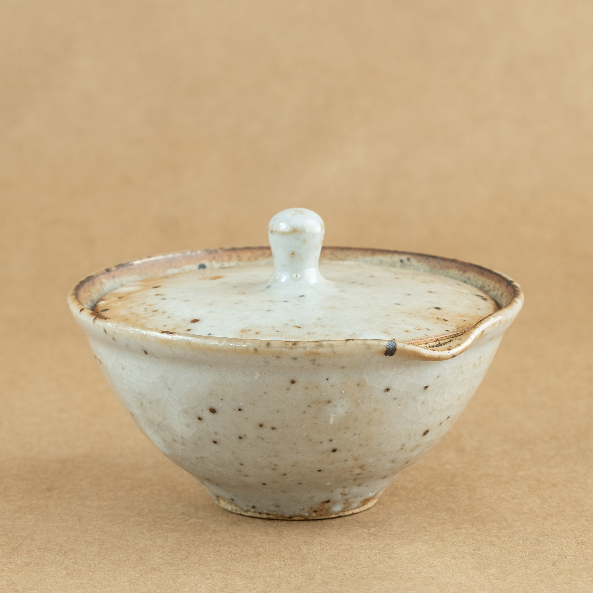 Shiboridashi de gres: Shiboridashi de gres, una pieza única para preparar y servir té de manera tradicional.