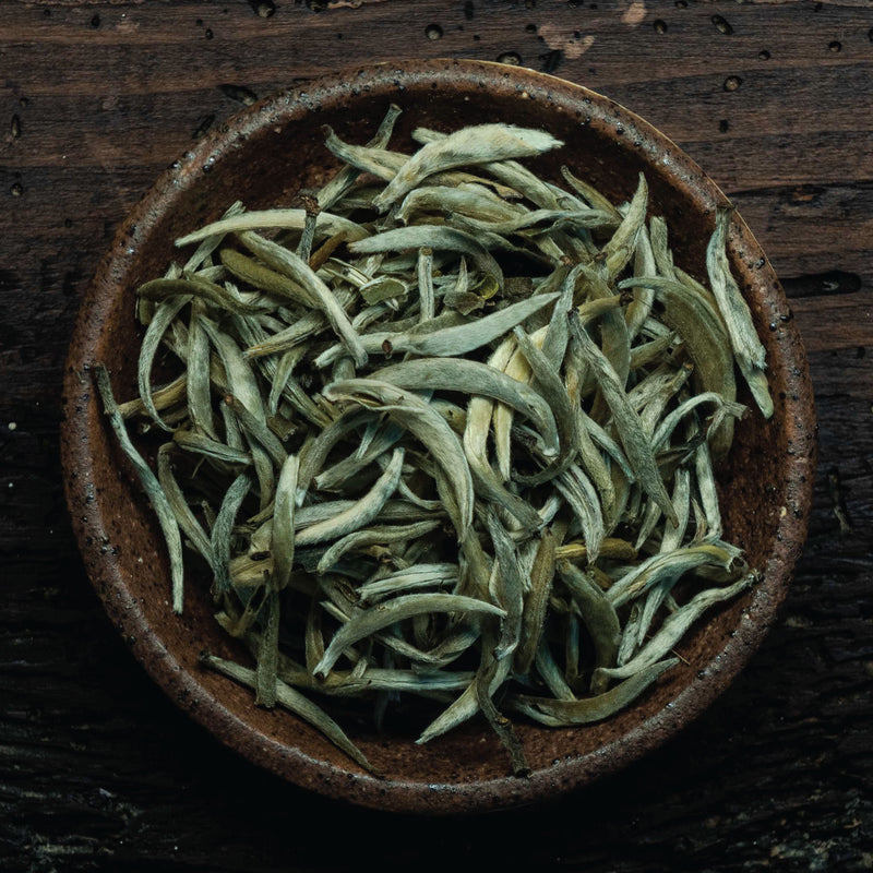 Hojas de té blanco Yin Zhen