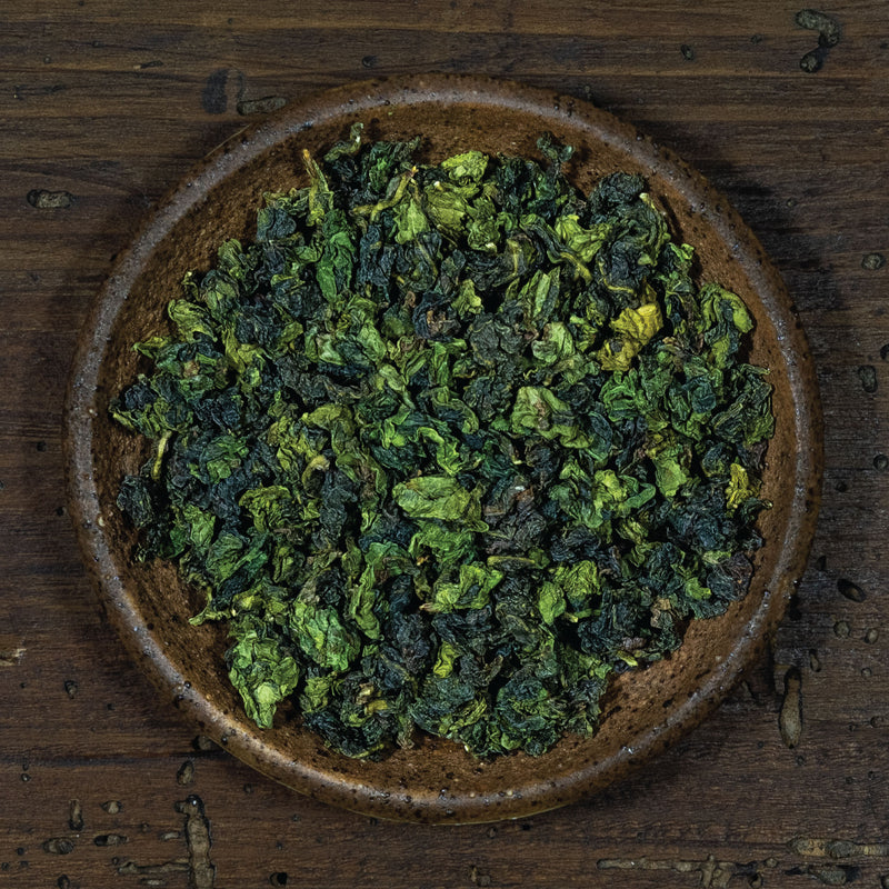 Hojas de té azul u oolong Tie Kuan Yin